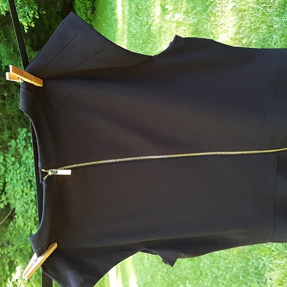 Black Calvin Klein business attire dress with gold buckle ladies size 6 - Picture 10 of 12